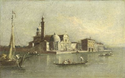 Ansicht der Isola di San Michele in Venedig von Giacomo Guardi