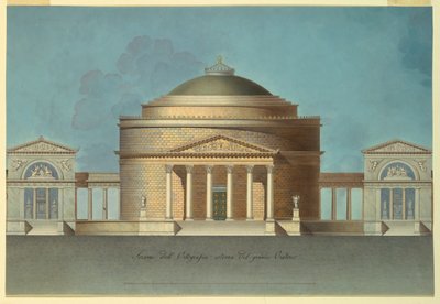 Entwurf für ein Oratorium (Gedenkkapelle) von Giacomo Quarenghi