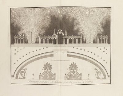 Fest anlässlich der Hochzeit von Ferdinand, Herzog von Parma, mit der Erzherzogin..., 1769 von Giambattista Bodoni