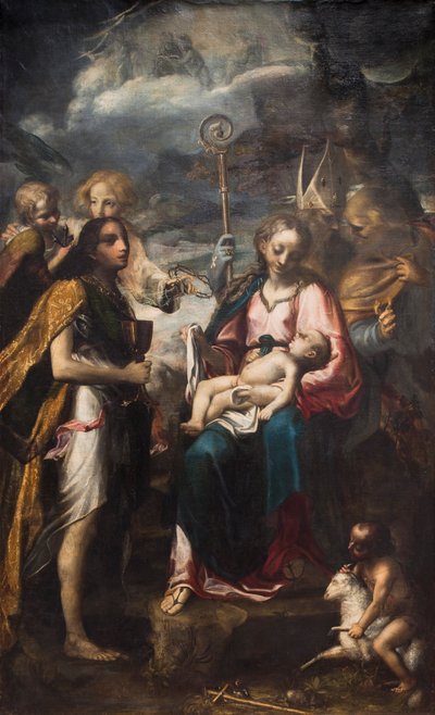 Die Jungfrau und das Kind und das Geheimnis der Passion von Giambattista Tinti