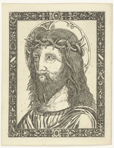 Kopf Christi mit Dornenkrone in Umrahmung von Giampietrino Birago (attributed to)