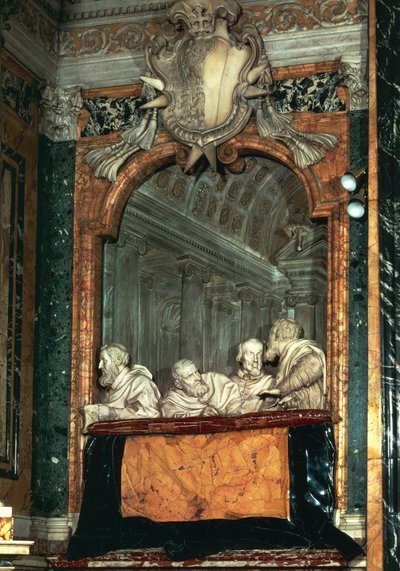 Seitenloge mit der Familie Cornaro von Gian Lorenzo Bernini