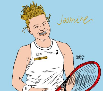 Jasmin Paolini, 2024 von Gianluca Costantini