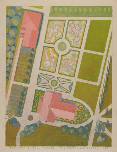 John B. Bull Garten, ca. 1938 von Gilbert Sackerman