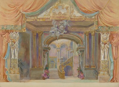 Bühnenbild, ca. 1938 von Gilbert Sackerman