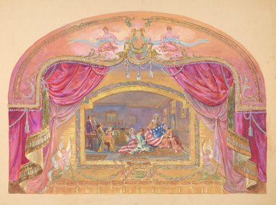 Theatermalerei, 1935-1942 von Gilbert Sackerman