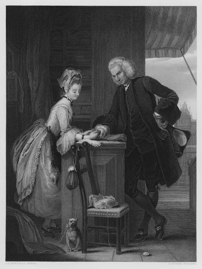 Yorick und die Grisette, nach dem Bild in der Vernon-Galerie (Stich) von Gilbert Stuart (after) Newton