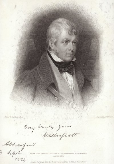 Porträt von Sir Walter Scott von Gilbert Stuart Newton