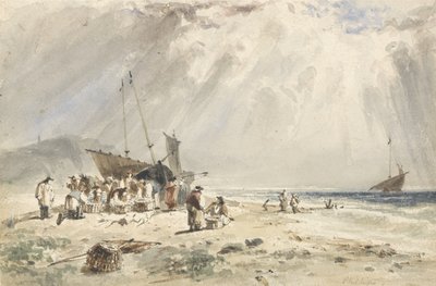 Fischmarkt am Strand von Giles Firman Phillips