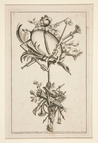 Ein Blatt aus Mehrere Trophäen von Gilles Demarteau