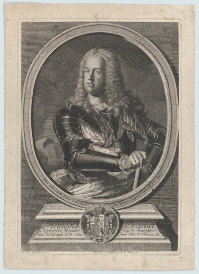 Porträt von François I., ca. 1745 von Gilles Jacques Petit