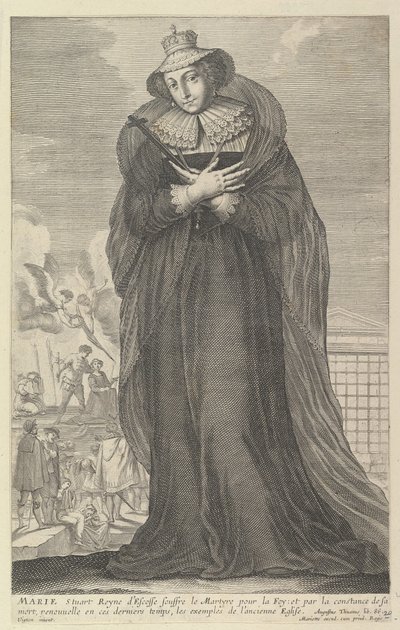 Marie Stuart, 1647 von Gilles Rousselet and Abraham Bosse