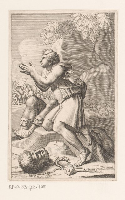 David nach dem Töten von Goliath von Gilles Rousselet