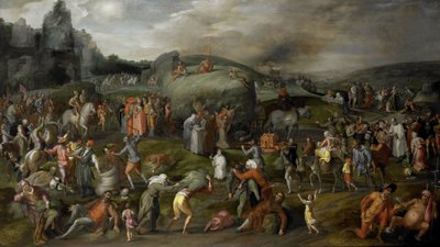 Allegorie der Missbräuche durch die Behörden von Kirche und Staat von Gillis Mostaert (I)