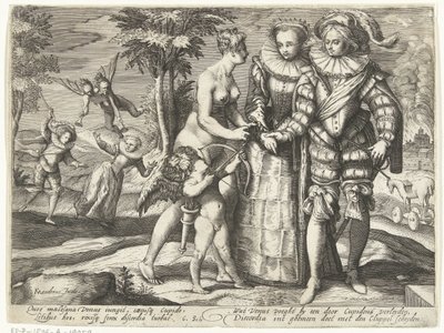 Venus, Amor und Discordia von Gillis van Breen (attributed to)