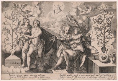 Allegorie auf den guten und den verderbten Baum von Gillis van Breen