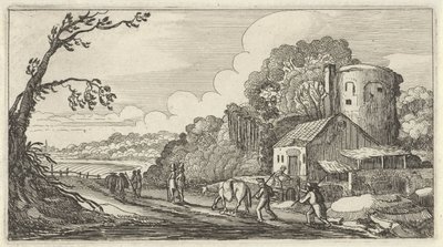 Landschaft mit Reisenden von Gillis van Scheyndel (I)