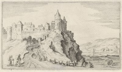 Festungsstadt auf einem Hügel von Gillis van Scheyndel (I)