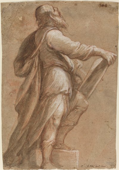 Ein Heiliger mit einem Buch von Gioacchino Assereto