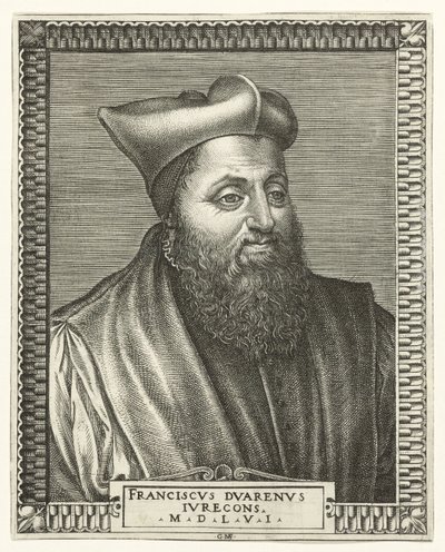 Porträt von François Duaren, Professor für Rechtswissenschaften an der Universität von Bourges von Giorgio Ghisi