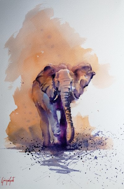Majestätischer afrikanischer Elefant von Giorgio Gosti