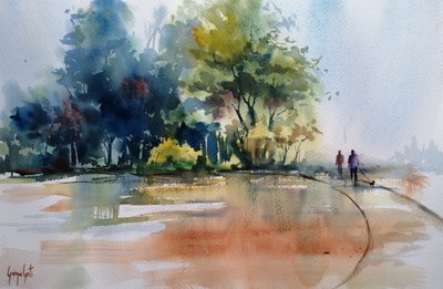 Nebliger Herbstspaziergang von Giorgio Gosti