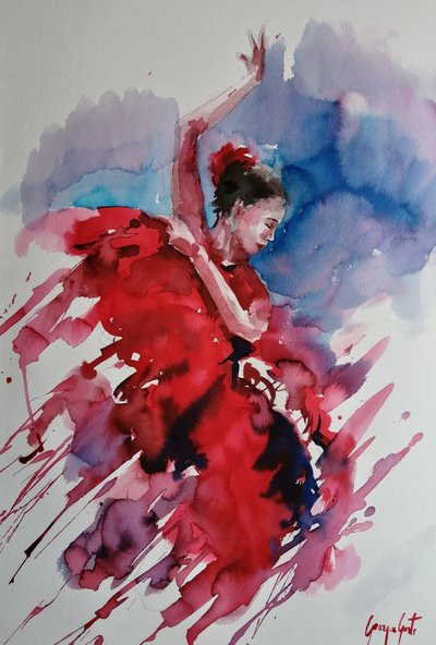 Leidenschaftliche Flamenco-Tänzerin von Giorgio Gosti