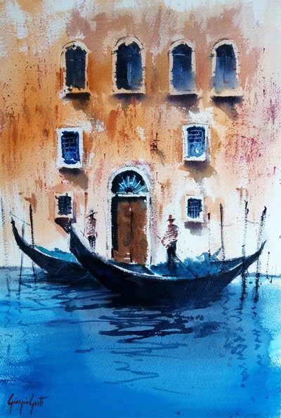 Venedig Gondelgewässer von Giorgio Gosti