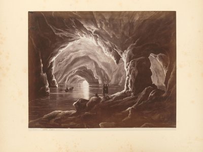Fotoreproduktion eines Drucks der Grotta Azzurra in Capri von Giorgio Sommer