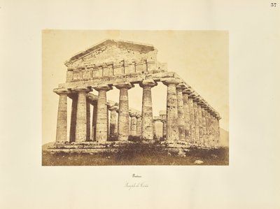Paestum. Tempel der Ceres von Giorgio Sommer