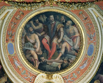 Cosimo I und seine Künstler, aus der Sala di Cosimo I von Giorgio Vasari
