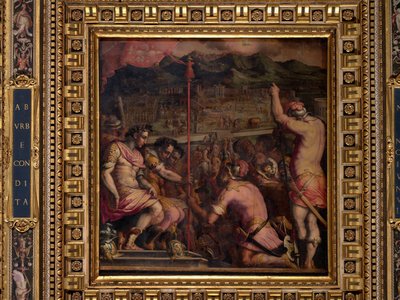 Gründung von Florentia, einer römischen Siedlung von Giorgio Vasari
