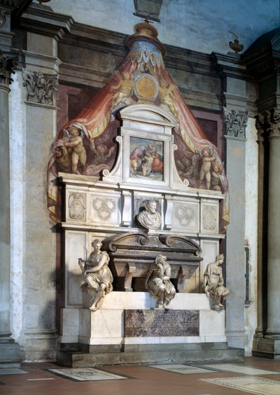 Grabdenkmal zu Ehren des Bildhauers und Architekten der Renaissance Michelangelo von Giorgio Vasari