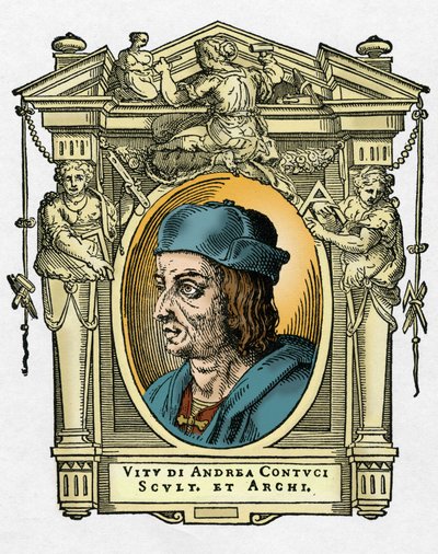 Porträt von Jacopo Sansovino von Giorgio Vasari