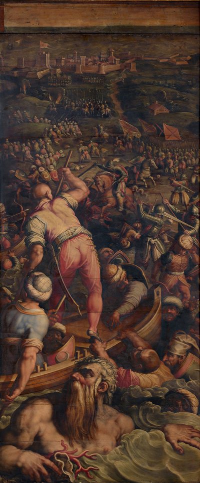 Niederlage der Türken bei Piombino, 1563-1565 von Giorgio Vasari