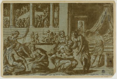 Studie zur Allegorie der Geburt von Giorgio Vasari