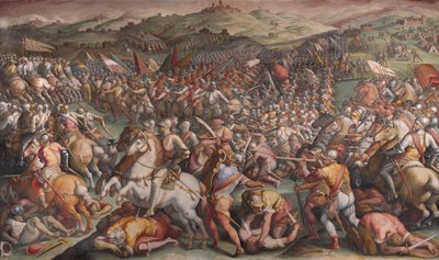 Die Schlacht von Marciano in Val di Chiana, 1570-1571 von Giorgio Vasari