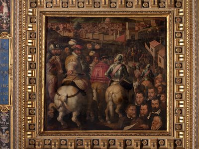 Triumph für den Krieg gegen Siena von Giorgio Vasari