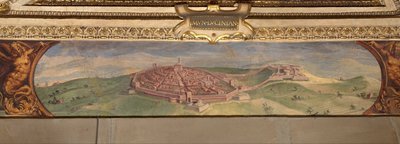 Ansicht von Lucignano, 1557-1558 von Giorgio Vasari
