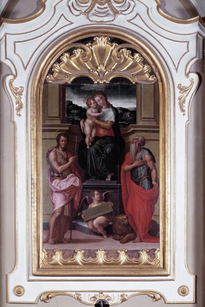 Jungfrau umgeben von Johannes dem Täufer und Hieronymus von Giorgio Vasari