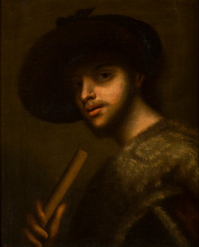 Porträt eines Mannes mit einer Pfeife oder Flöte, c.1497-1510 von Giorgione