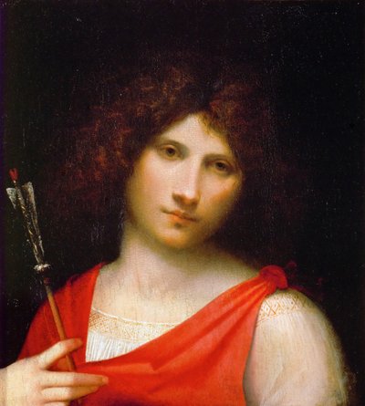 Junger Mann mit Pfeil, um 1505 von Giorgione da Castelfranco