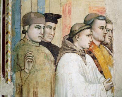 Italien, Florenz, Basilika Santa Croce, Bardi-Kapelle, Tod des heiligen Franziskus von Giotto (c.1266 1337)