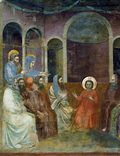 Jesus im Tempel unter den Ärzten (Detail) von Giotto (c.1266 1337)