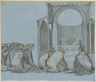 Gebet für das Blühen der Stäbe von Giotto di Bondone