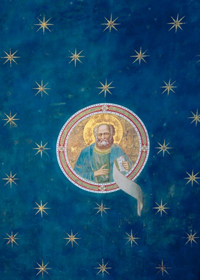 Der Prophet Maleachi, aus dem Gewölbe der Decke, ca. 1305 von Giotto di Bondone