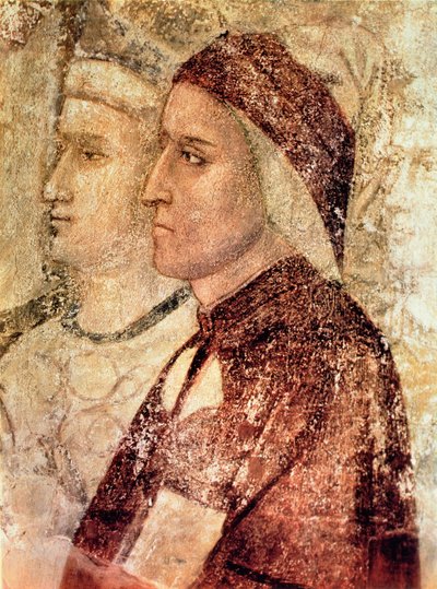 Paradies, Detail von Dante Alighieri (1265-1321) ca. 1336 von Giotto di Bondone school of Giotto di Bondone school of