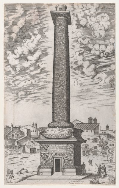 Speculum Romanae Magnificentiae: Trajanssäule, 1581-86 von Giovanni Ambrogio Brambilla