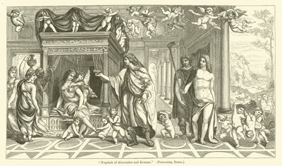 Hochzeit von Alexander und Roxana von Giovanni Antonio Bazzi Sodoma