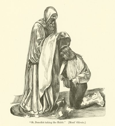 Der heilige Benedikt nimmt das Habit an von Giovanni Antonio Bazzi Sodoma
